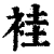 袿(清·印刷字体·康熙字典)