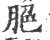 脃(宋·印刷字体·广韵)