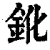 鈋(清·印刷字体·康熙字典)