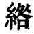 綹(清·印刷字体·康熙字典)