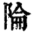 陯(清·印刷字体·康熙字典)