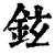 铉(清·印刷字体·康熙字典)