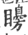 矏(宋·印刷字体·广韵)