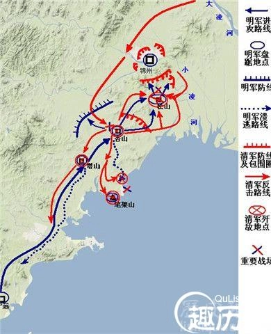 松锦大战进军图