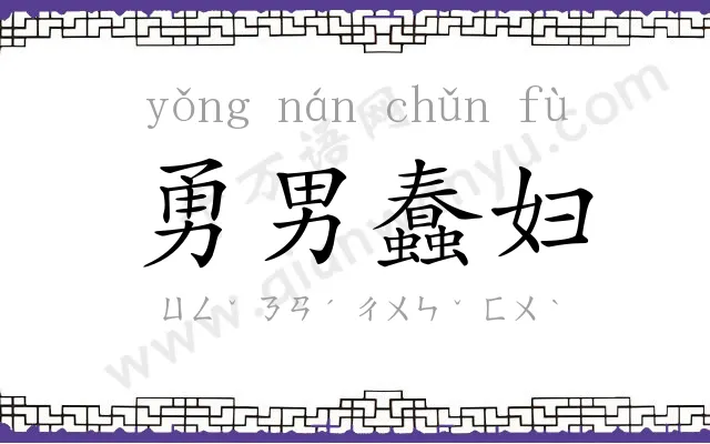 勇男蠢妇 勇男蠢妇