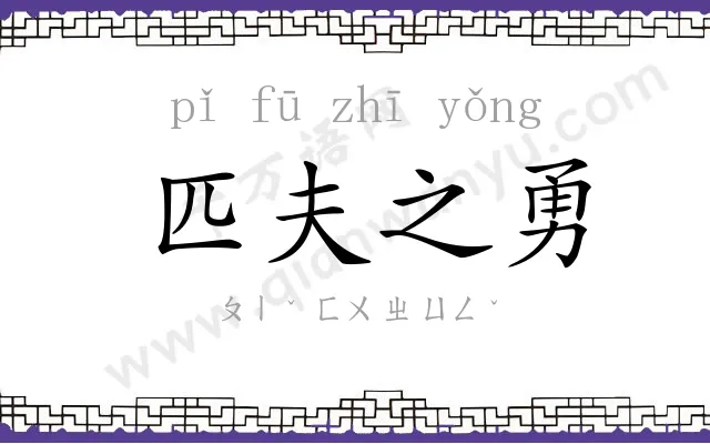 匹夫之勇 匹夫之勇