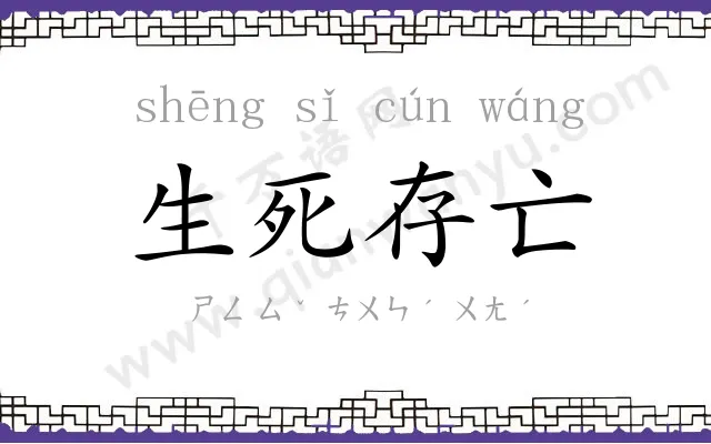 生死存亡 生死存亡