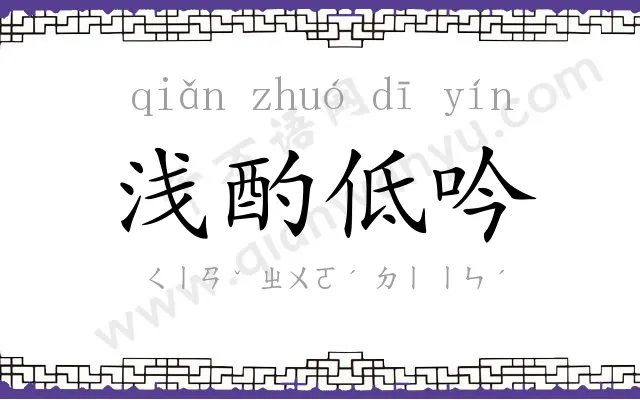 浅酌低吟 浅酌低吟