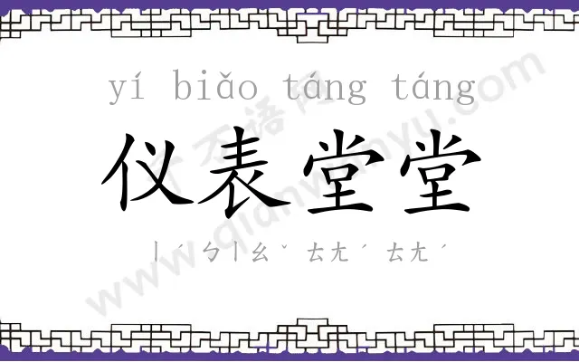 仪表堂堂 仪表堂堂