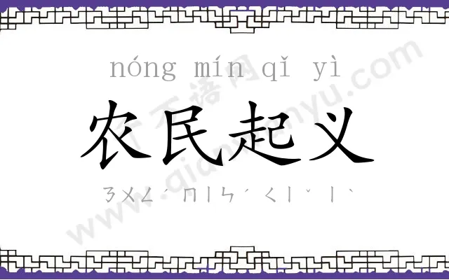 农民起义 农民起义