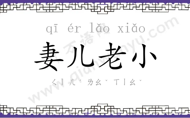 妻儿老小 妻儿老小