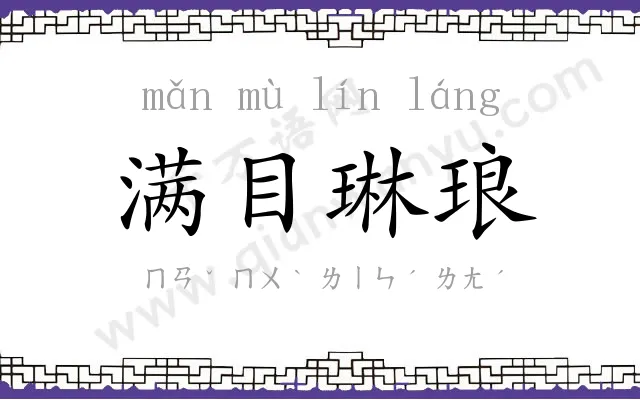 满目琳琅 满目琳琅