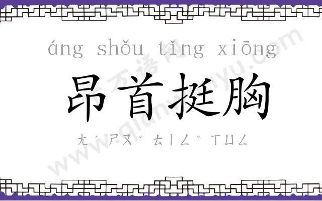 昂首挺胸 昂首挺胸