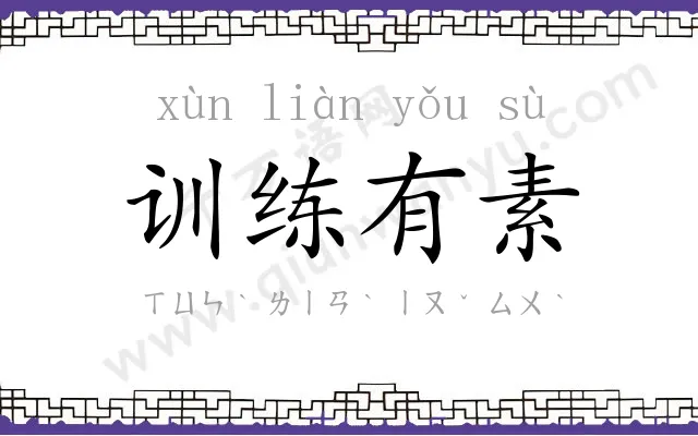 训练有素 训练有素