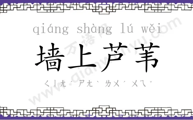 墙上芦苇 墙上芦苇