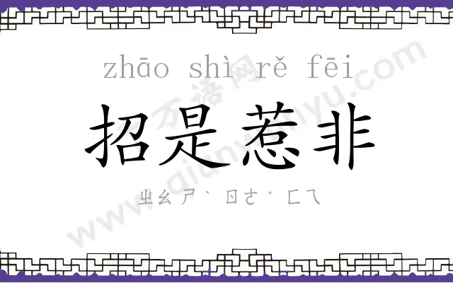 招是惹非 招是惹非