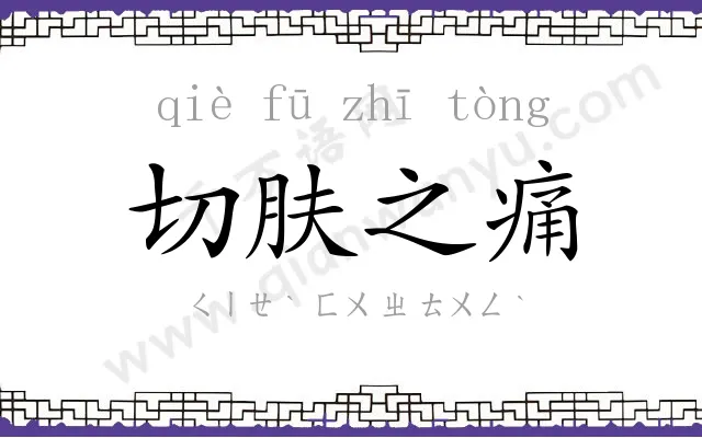 切肤之痛 切肤之痛