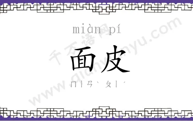 面皮 面皮
