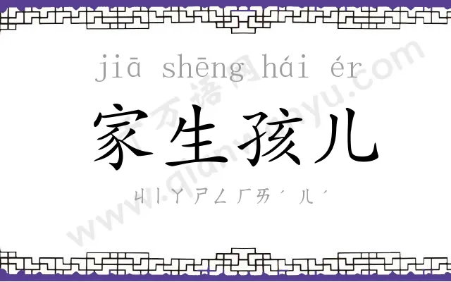 家生孩儿 家生孩儿