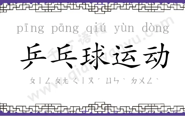 乒乓球运动 乒乓球运动