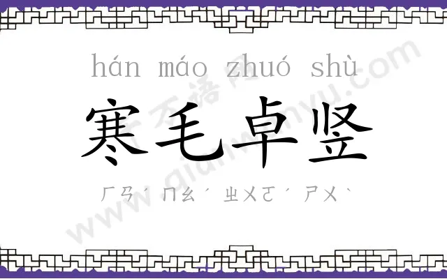 寒毛卓竖 寒毛卓竖