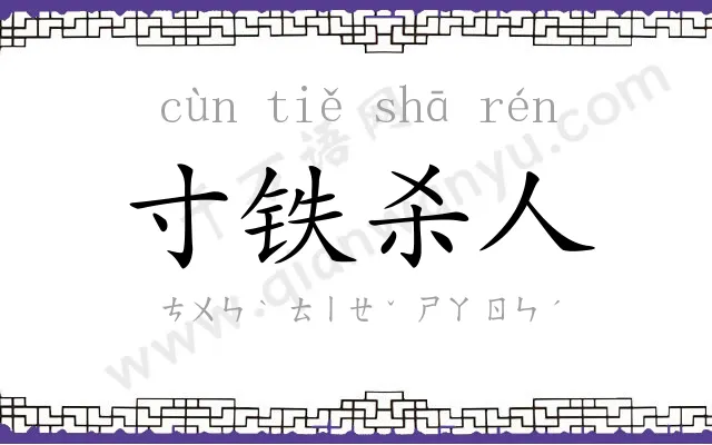 寸铁杀人 寸铁杀人