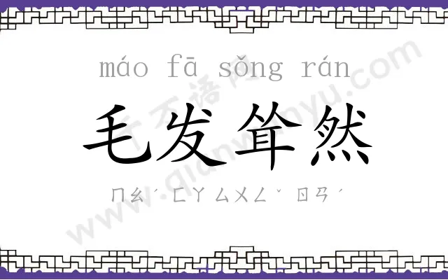 毛发耸然 毛发耸然