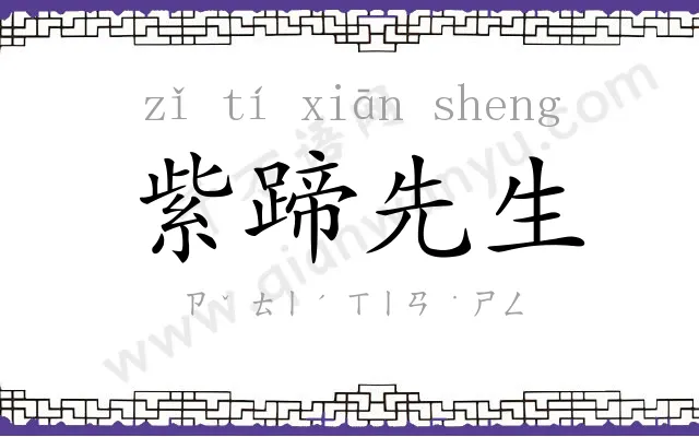 紫蹄先生 紫蹄先生