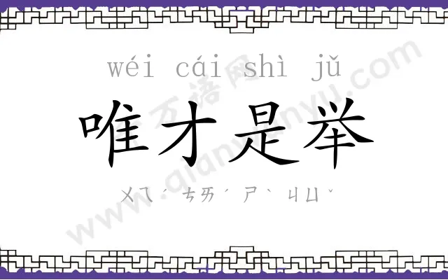 唯才是举 唯才是举