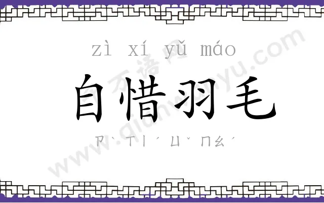 自惜羽毛 自惜羽毛