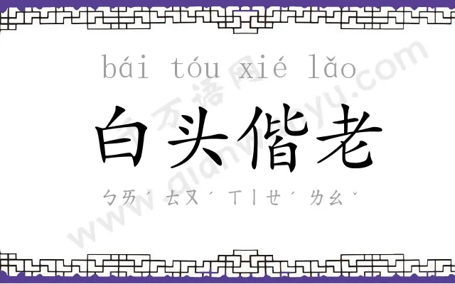 白头偕老 白头偕老