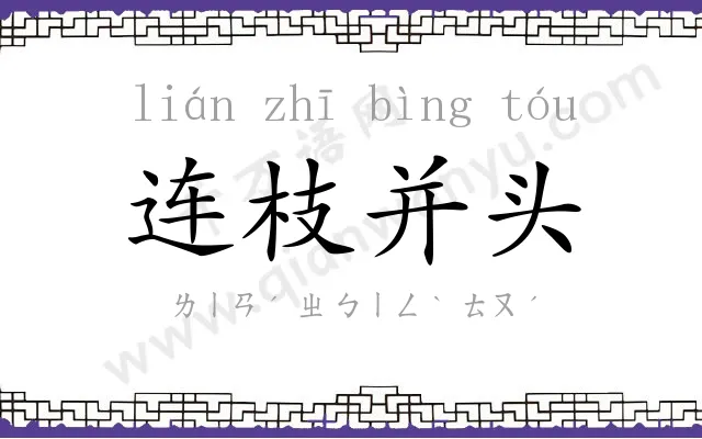 连枝并头 连枝并头