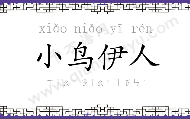 小鸟伊人 小鸟伊人