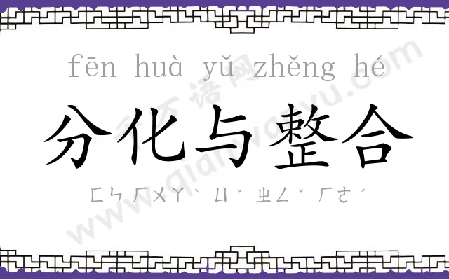 分化与整合 分化与整合