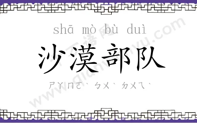 沙漠部队 沙漠部队