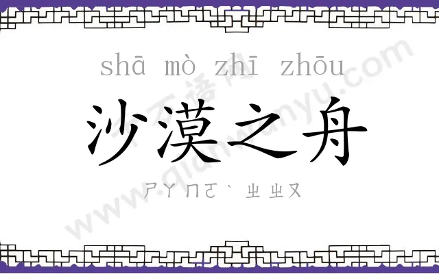 沙漠之舟 沙漠之舟