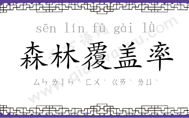 森林覆盖率 森林覆盖率