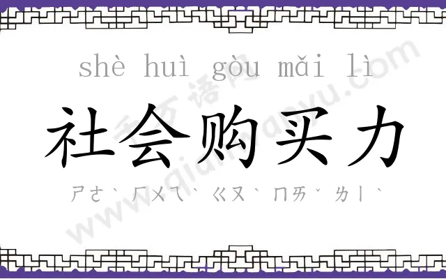 社会购买力 社会购买力