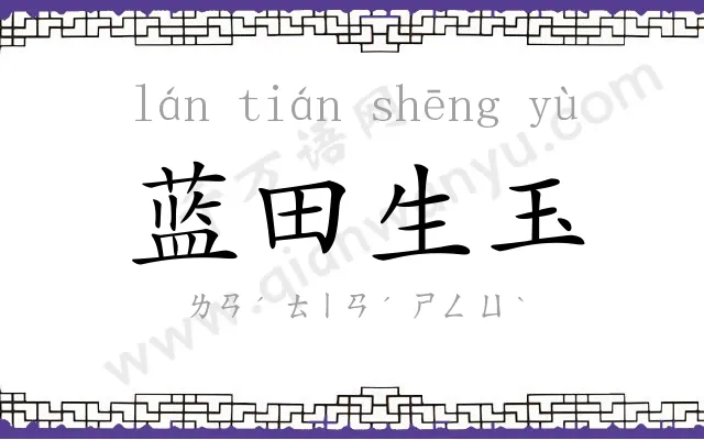 蓝田生玉 蓝田生玉