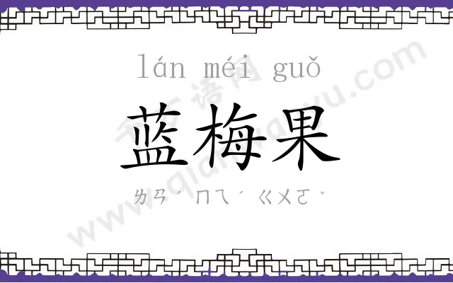 蓝梅果 蓝梅果