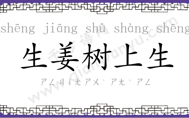 生姜树上生 生姜树上生