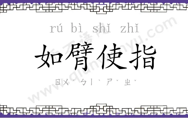 如臂使指 如臂使指