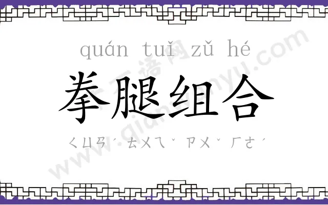 拳腿组合 拳腿组合