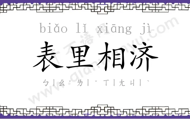表里相济 表里相济