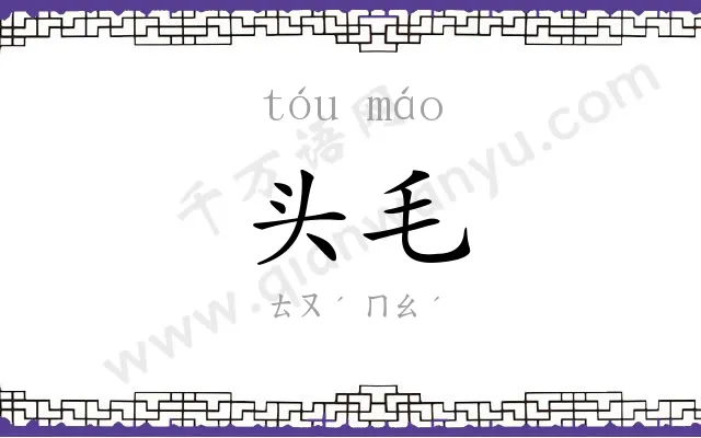 头毛