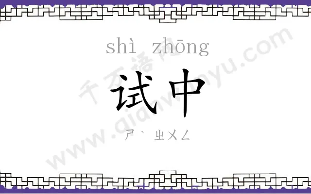 试中