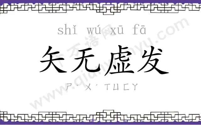 矢无虚发 矢无虚发