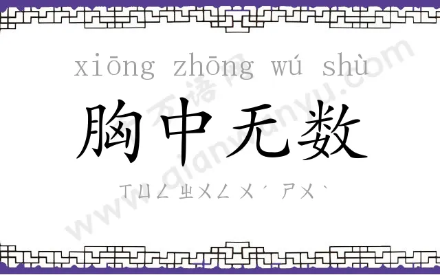 胸中无数 胸中无数