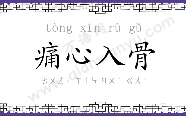 痛心入骨 痛心入骨