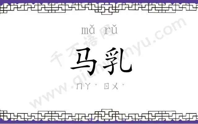 马乳